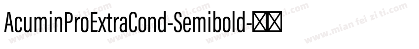 AcuminProExtraCond-Semibold字体转换