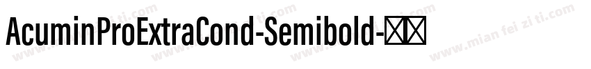 AcuminProExtraCond-Semibold字体转换
