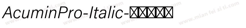 AcuminPro-Italic字体转换