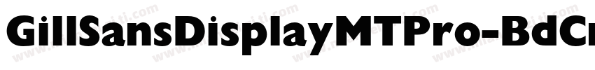 GillSansDisplayMTPro-BdCn字体转换