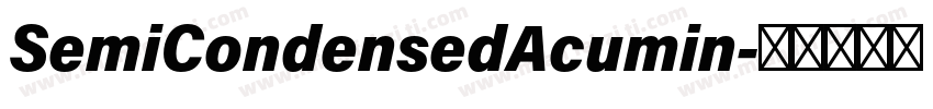 SemiCondensedAcumin字体转换