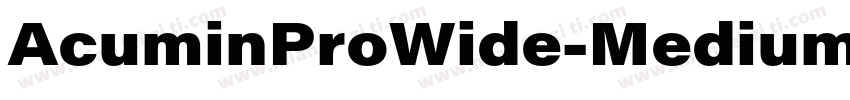 AcuminProWide-Medium字体转换