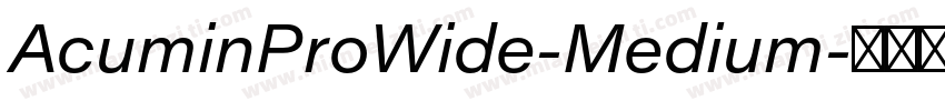 AcuminProWide-Medium字体转换