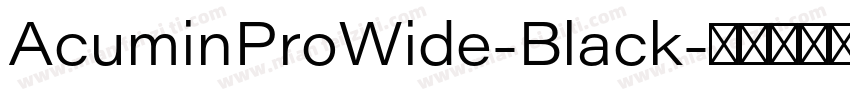AcuminProWide-Black字体转换