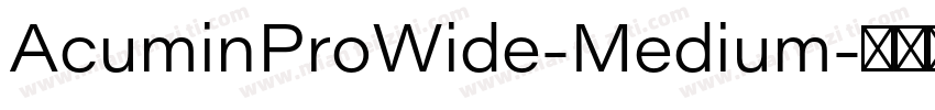 AcuminProWide-Medium字体转换