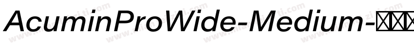 AcuminProWide-Medium字体转换