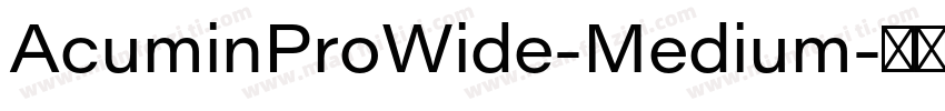AcuminProWide-Medium字体转换