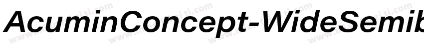AcuminConcept-WideSemibold字体转换