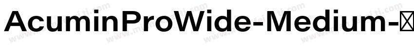 AcuminProWide-Medium字体转换