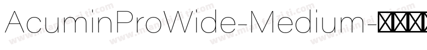 AcuminProWide-Medium字体转换