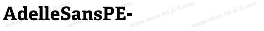 AdelleSansPE字体转换