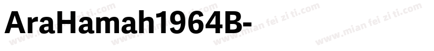 AraHamah1964B字体转换