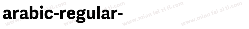 arabic-regular字体转换