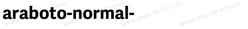 araboto-normal字体转换