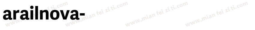 arailnova字体转换