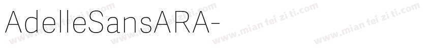 AdelleSansARA字体转换