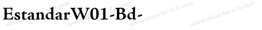 EstandarW01-Bd字体转换