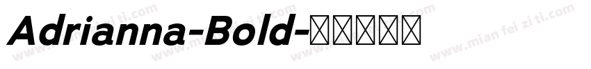Adrianna-Bold字体转换
