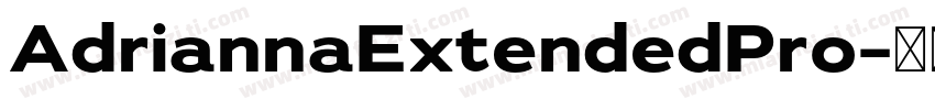 AdriannaExtendedPro字体转换