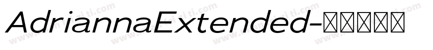 AdriannaExtended字体转换