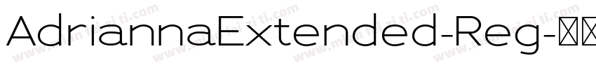 AdriannaExtended-Reg字体转换