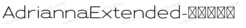 AdriannaExtended字体转换