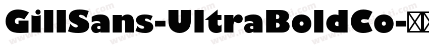 GillSans-UltraBoldCo字体转换