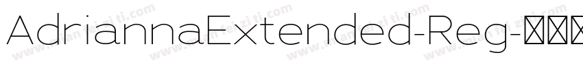 AdriannaExtended-Reg字体转换