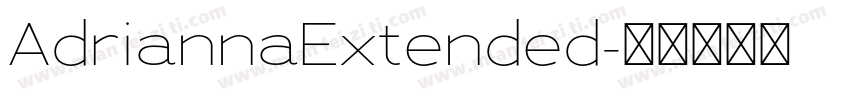 AdriannaExtended字体转换