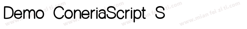 Demo_ConeriaScript_S字体转换