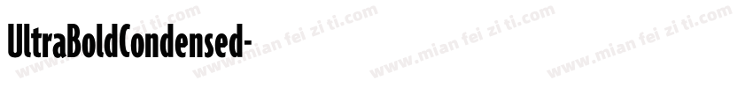 UltraBoldCondensed字体转换