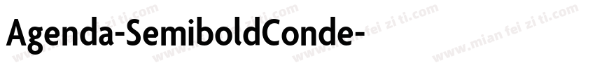 Agenda-SemiboldConde字体转换