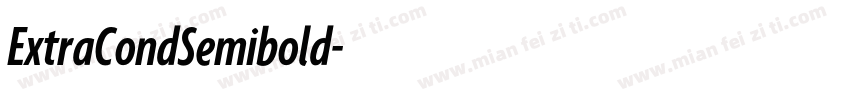 ExtraCondSemibold字体转换
