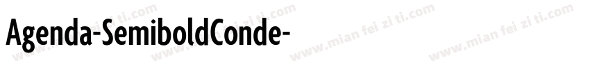 Agenda-SemiboldConde字体转换