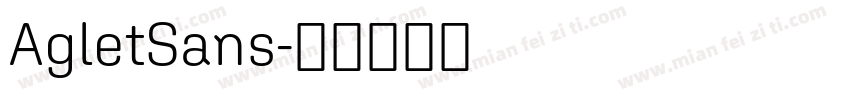 AgletSans字体转换