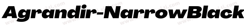 Agrandir-NarrowBlack字体转换