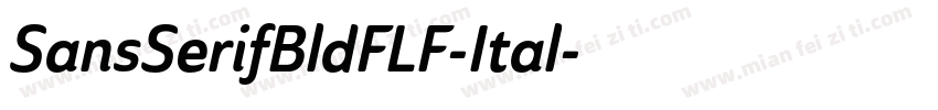 SansSerifBldFLF-Ital字体转换