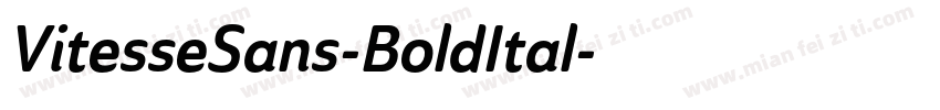 VitesseSans-BoldItal字体转换