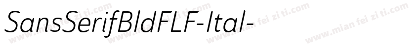 SansSerifBldFLF-Ital字体转换