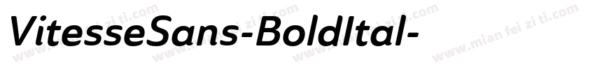 VitesseSans-BoldItal字体转换