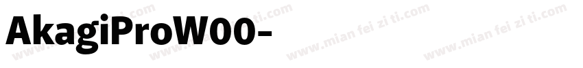 AkagiProW00字体转换