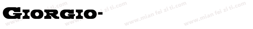 Giorgio字体转换