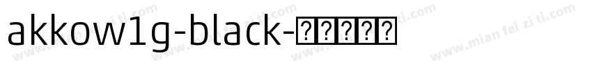 akkow1g-black字体转换