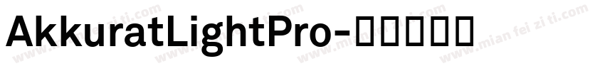 AkkuratLightPro字体转换