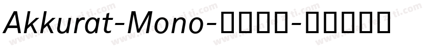 Akkurat-Mono-普通字体字体转换