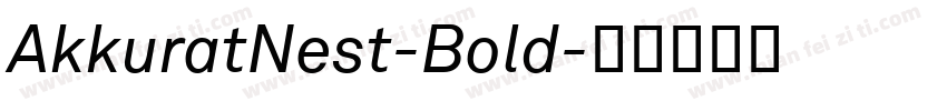 AkkuratNest-Bold字体转换