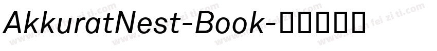 AkkuratNest-Book字体转换