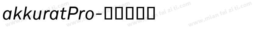 akkuratPro字体转换