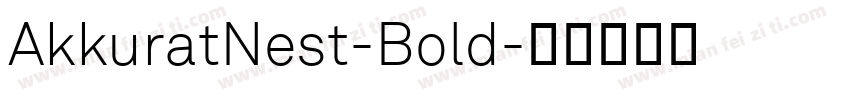 AkkuratNest-Bold字体转换