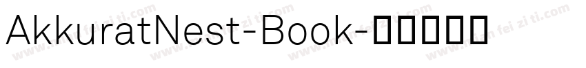 AkkuratNest-Book字体转换